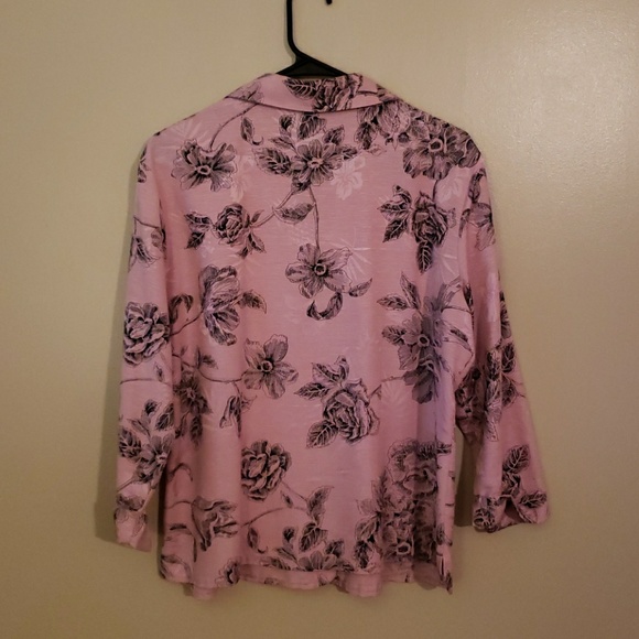 Ann Carson Pink Floral Size Large - Picture 3 of 3